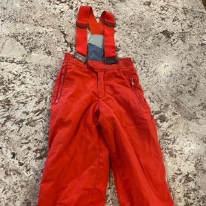 Kids size 4 red Killy snow overalls